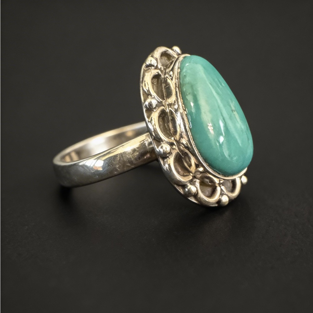 Sterling Silver and genuine Turquoise Ring